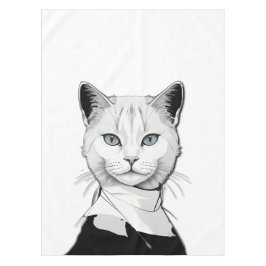 Mystieke zwart-witte kat van Salem Tafelkleed