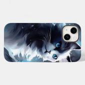 Mystieke Zwart-Witte Kitten | Waterverf Kat Case-Mate iPhone Case (Achterkant (horizontaal))