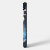 Mystieke Zwart-Witte Kitten | Waterverf Kat Case-Mate iPhone Case (Achterkant / Links)