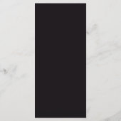 Mystieke Zwarte Goud Hemelse Huwelijk Menu (Achterkant)