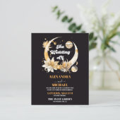 Mystieke Zwarte Gouden Hemelse Bruiloft (Staand voorkant)