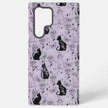 Mystieke zwarte kat en vlinderpatroon | hekserig