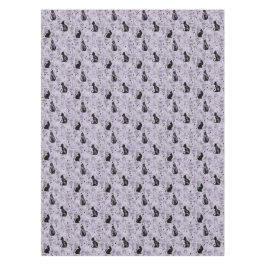 Mystieke zwarte kat en vlinderpatroon | hekserig tafelkleed