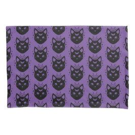 Mystieke zwarte kat kussensloop