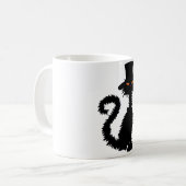Mystieke Zwarte Kat Mok (Voorkant links)