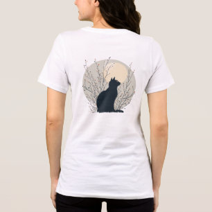 Mystieke zwarte kat Moonlight T-shirt