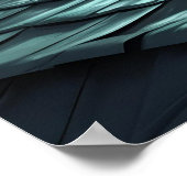 Mystieke zwarte kat onder volle maan poster (Hoek)