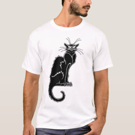 Mystieke Zwarte Kat – Silhouet van Schaduw" T-shirt