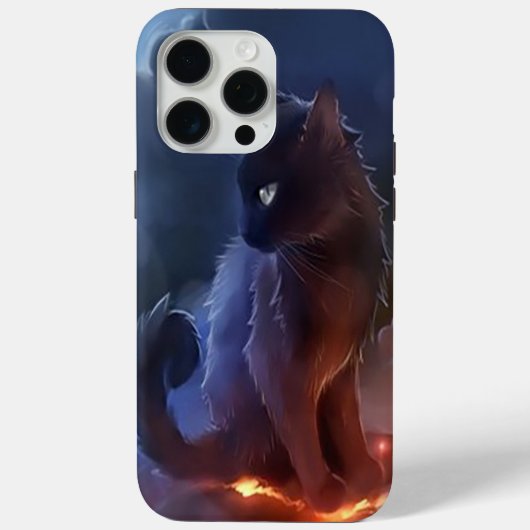 Mystieke zwarte kat | Telefoonhoeskunst Case-Mate iPhone Case (Achterkant)