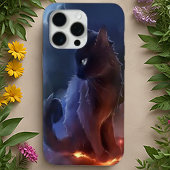 Mystieke zwarte kat | Telefoonhoeskunst Case-Mate iPhone Case