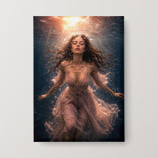 Mystik Woman Anstecker – Galaktisch schön Button