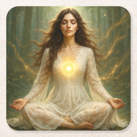 Mystik Woman – Glasuntersetzer Kartonnen Onderzetters (Voorkant)