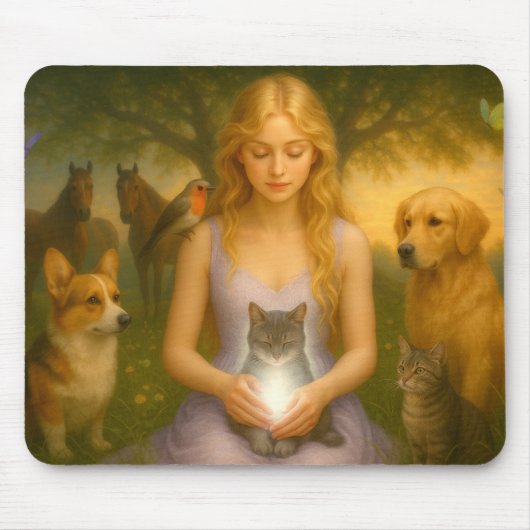 Mystik Woman – Mousepad mit Energie & Ausdruck Muismat (Voorkant)