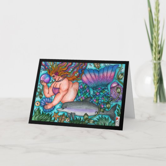 Mystika met Dolphin-Kaart Kaart (Voorkant)