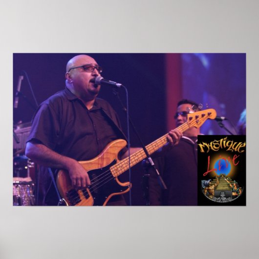 Mystique Bandleader Edward Villalba Poster (Voorkant)