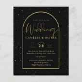 Mystique BLACK GOLD Sterrennacht Bruiloft (Voorkant)