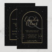 Mystique BLACK GOLD Sterrennacht Weddenschap Kaart (Voorkant / Achterkant)