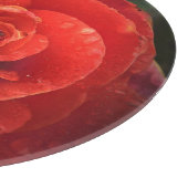 Mystique Dark Botanical Red Orange Rose Board Snijplank (Hoek)