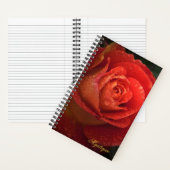 Mystique Dark Botanical Red Orange Rose Journal Notitieboek (Binnen)