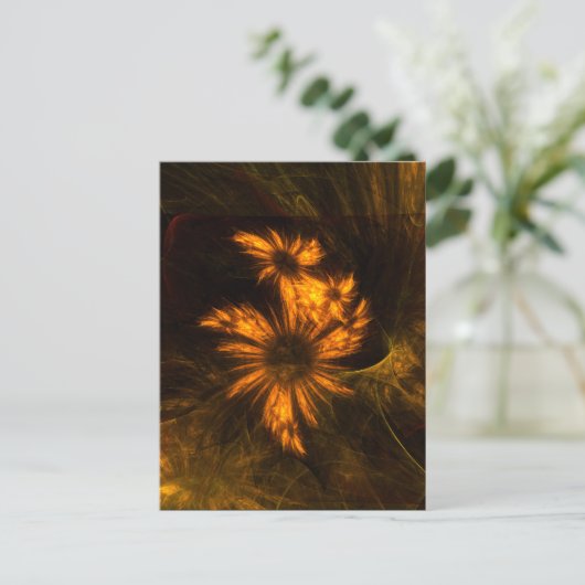 Mystique Garden Abstract Art Briefkaart (Staand voorkant)