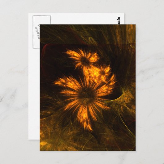 Mystique Garden Abstract Art Briefkaart (Voorkant / Achterkant)