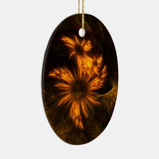 Mystique Garden Abstract Art Oval Ornament (Rechts)