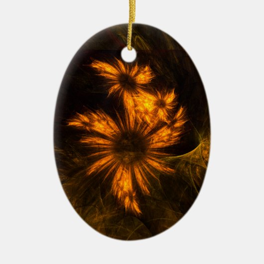 Mystique Garden Abstract Art Oval Ornament (Voorkant)