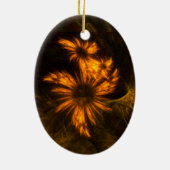 Mystique Garden Abstract Art Oval Ornament (Achterkant)