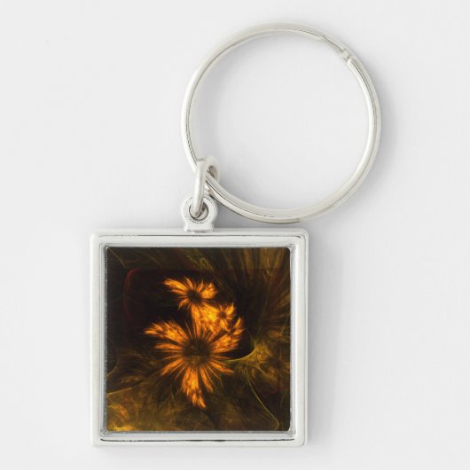 Mystique Garden Abstract Art Small Sleutelhanger (Voorkant)