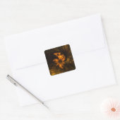 Mystique Garden Abstract Art Square Sticker (Envelop)