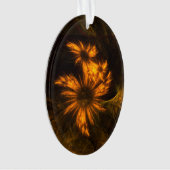 Mystique Garden Abstracte Art Acrylovaal Ornament (voorkant)