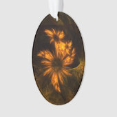 Mystique Garden Abstracte Art Acrylovaal Ornament (voorkant)