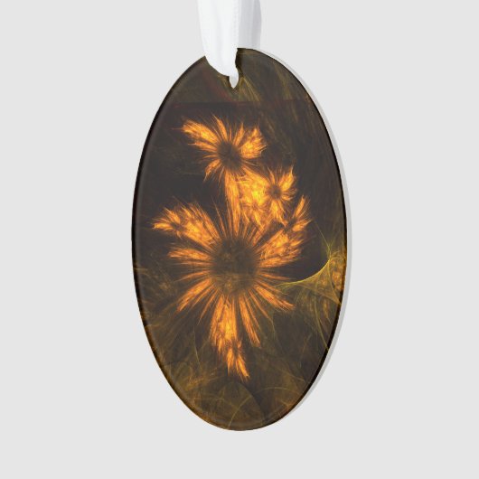 Mystique Garden Abstracte Art Acrylovaal Ornament (voorkant)