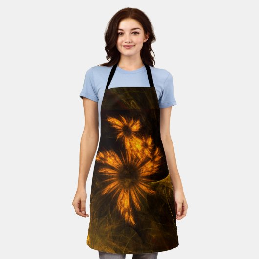 Mystique Garden Abstracte Art Apron Schort (Gedragen)