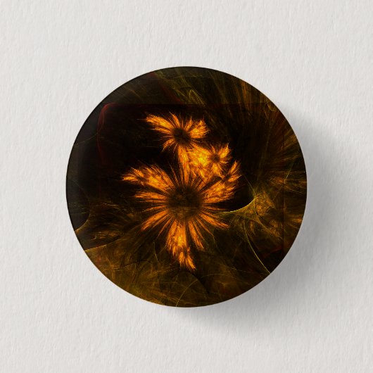 Mystique Garden Abstracte Art Button (rond) (Voorkant)