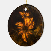 Mystique Garden Abstracte Art Circle Ornament (Links)