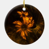 Mystique Garden Abstracte Art Circle Ornament (Achterkant)