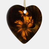 Mystique Garden Abstracte Art Heart Ornament (Rechts)