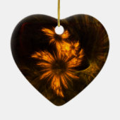 Mystique Garden Abstracte Art Heart Ornament (Achterkant)