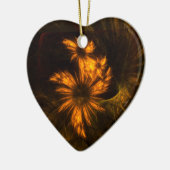 Mystique Garden Abstracte Art Heart Ornament (Links)