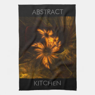 Mystique Garden Abstracte Art Kitchen Towel Theedoek