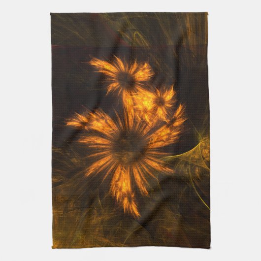 Mystique Garden Abstracte Art Kitchen Towel Theedoek (Verticaal)