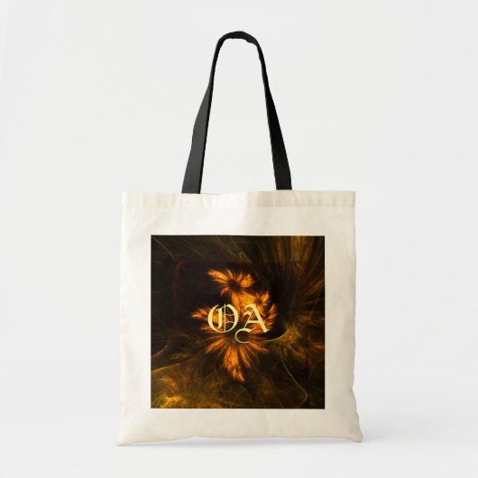 Mystique Garden Abstracte Art Monogram Bag Tote Bag (Voorkant)