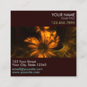 Mystique Garden Abstracte Art Professional Vierkante Visitekaartje (Achterkant)