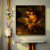 Mystique Garden Abstracte Art Wrapped Canvas Print