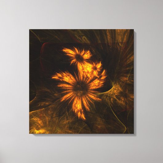 Mystique Garden Abstracte Art Wrapped Canvas Print (Voorkant)