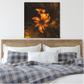 Mystique Garden Abstracte Art Wrapped Canvas Print (Insitu (Slaapkamer))