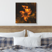 Mystique Garden Abstracte kunst zwart-wit Canvas Afdruk (Insitu (Slaapkamer))