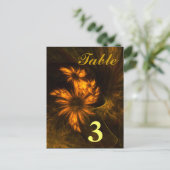 Mystique Garden Table Number Briefkaart (Staand voorkant)