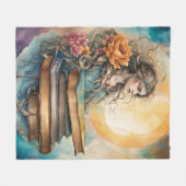 Mystique mooie vrouw, geweldige boeken fleece deken (Voorkant (Horizontaal))